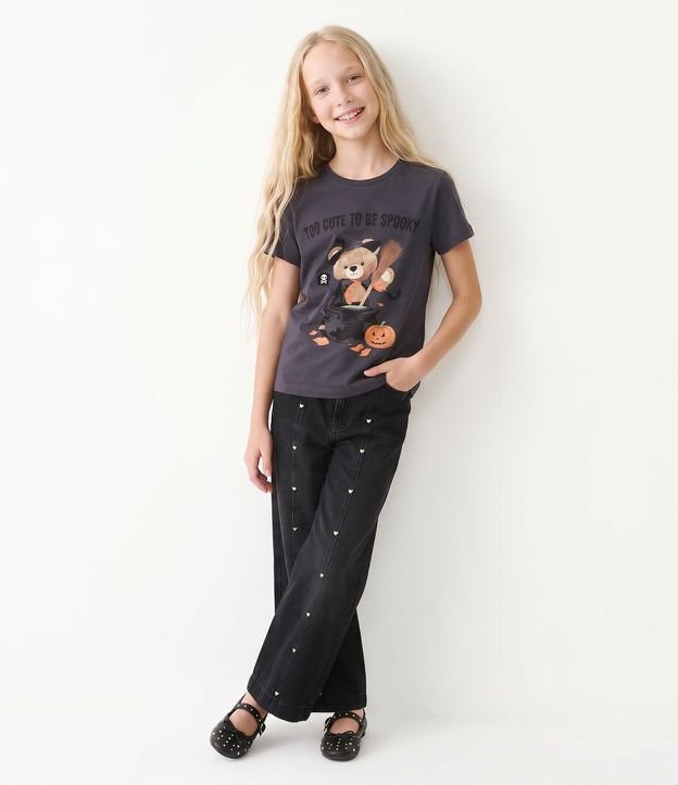 Remera Infantil en Algodón Oso Halloween - Talle 5 a 16 años 1
