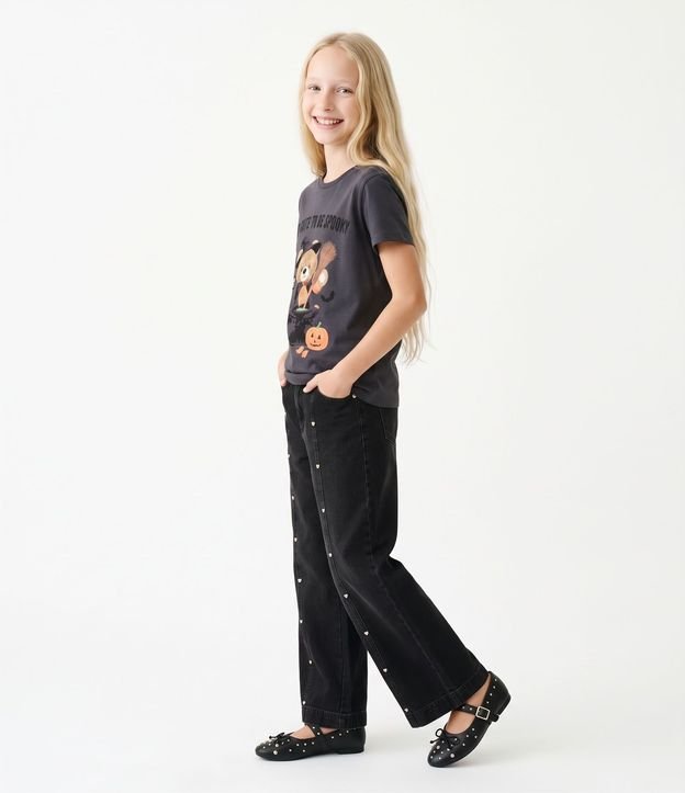 Remera Infantil en Algodón Oso Halloween - Talle 5 a 16 años 2