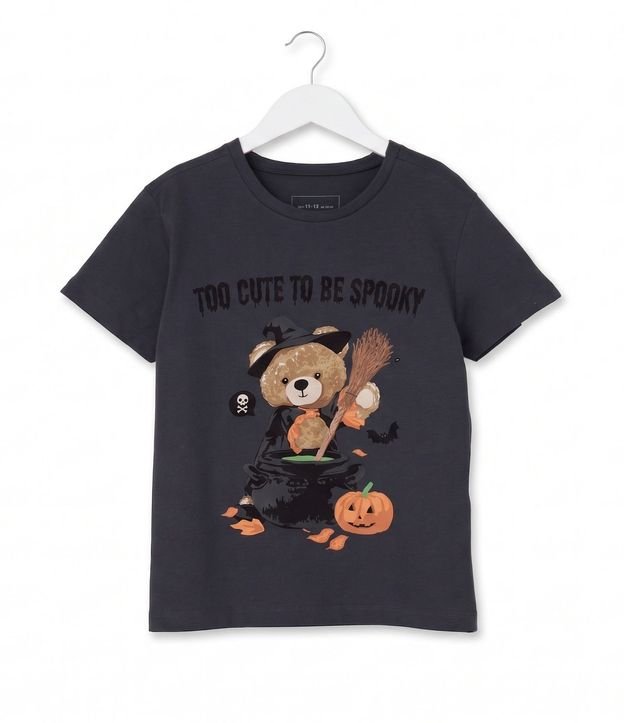 Remera Infantil en Algodón Oso Halloween - Talle 5 a 16 años 4
