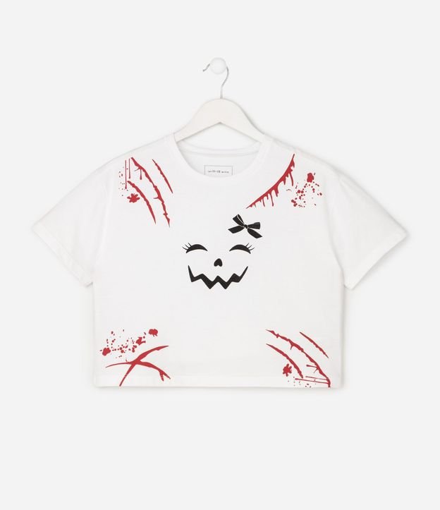 Remera Infantil en Algodón Estampado Halloween - Talle 5 a 16 años 3