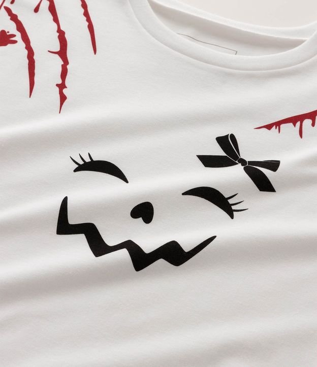 Remera Infantil en Algodón Estampado Halloween - Talle 5 a 16 años 6