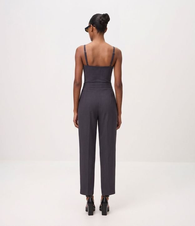 Pantalón Wide Leg Sastrería con Pliegues Delanteros 4