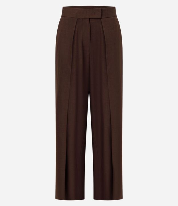 Pantalón Wide Leg Sastrería con Pliegues Delanteros 6