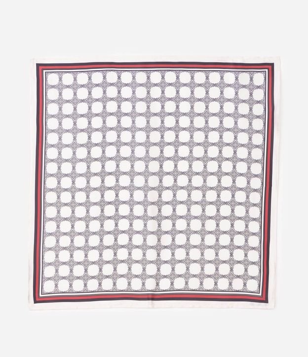 Pañuelo con Estampa Geométrica y Moldura 2