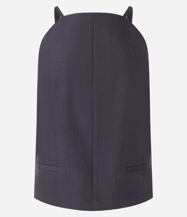 Blusa con Escote Cuadrado y Breteles Finos