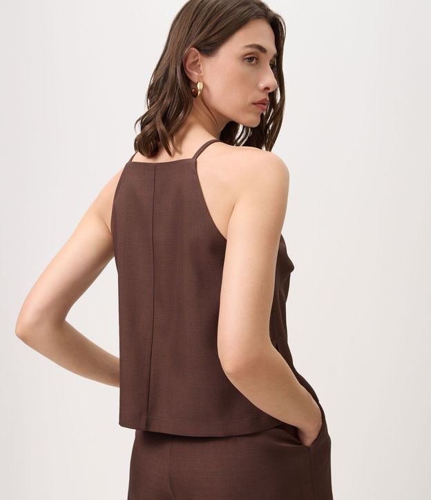 Blusa con Escote Cuadrado y Breteles Finos 4