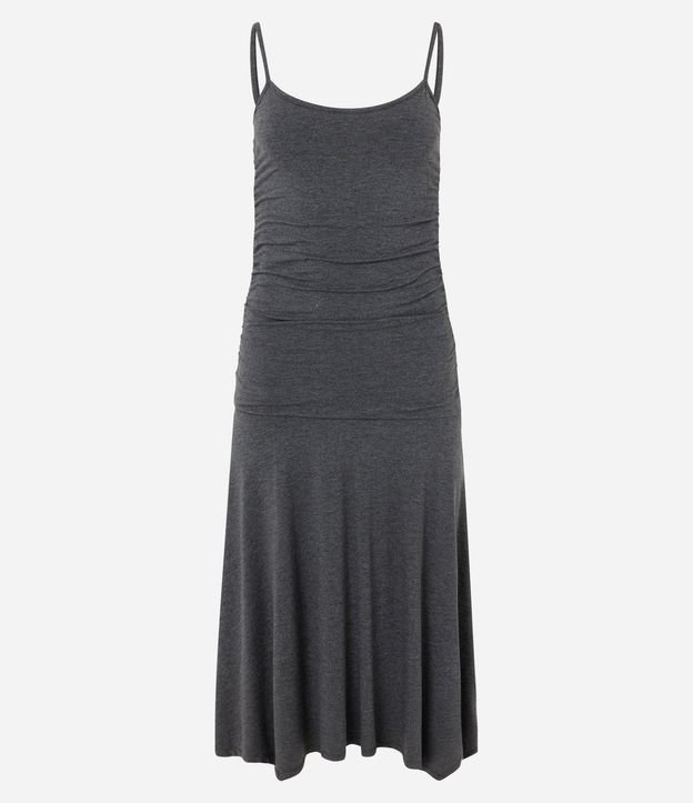 Vestido New Midi en Malla con Drapeados y Bajo Asimétrica 5