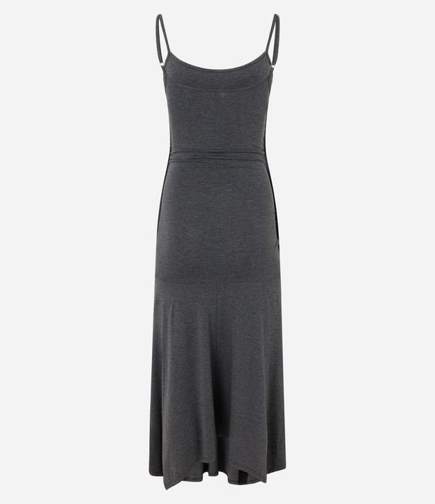 Vestido New Midi en Malla con Drapeados y Bajo Asimétrica 6