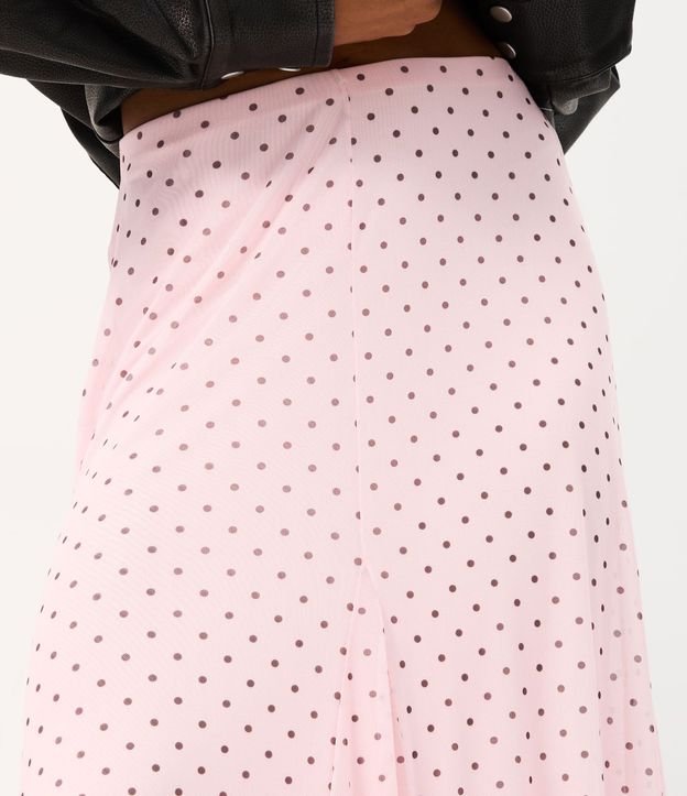 Falda New Midi en Tule con Estampa de Lunares 3
