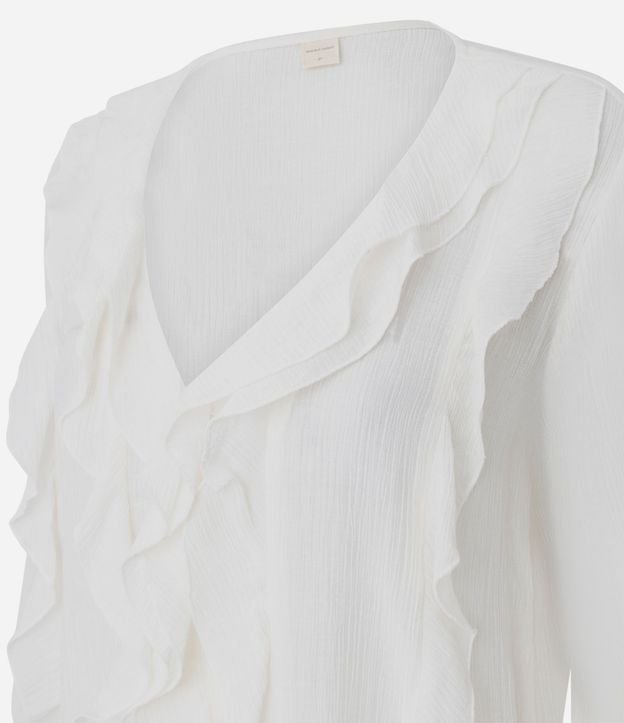 Blusa Bata en Viscosa con Volados 2