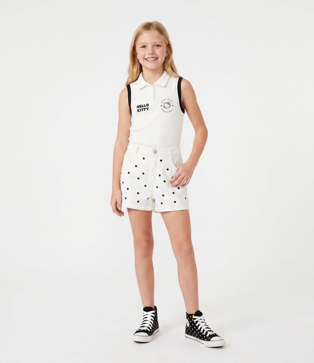 Short Infantil en Sarga - Tam  5 a 16 años