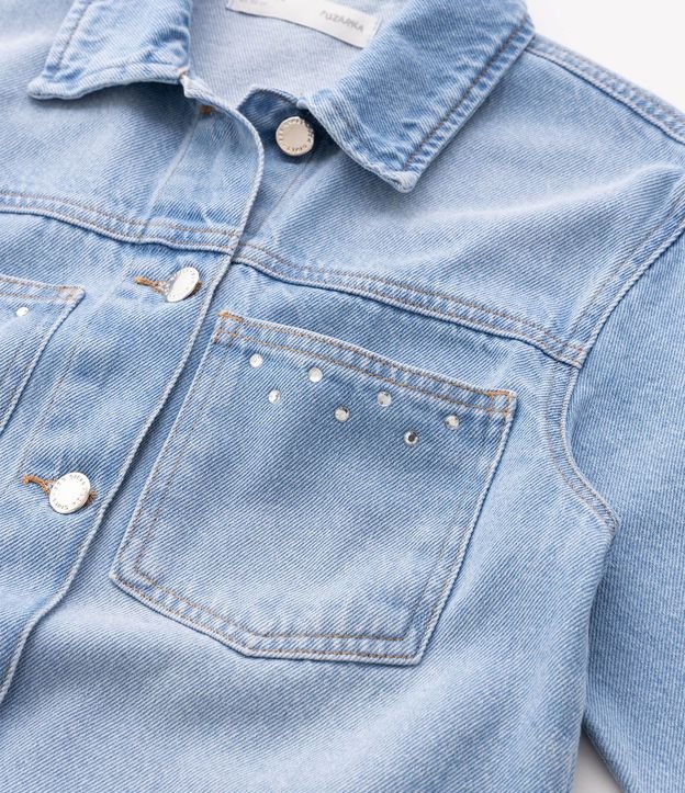 Campera Jeans Infantil con Strass -Talle 5 a 16 años 7