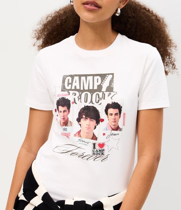 Remera New T-shirt en Algodón con Estampado Camp Rock 3