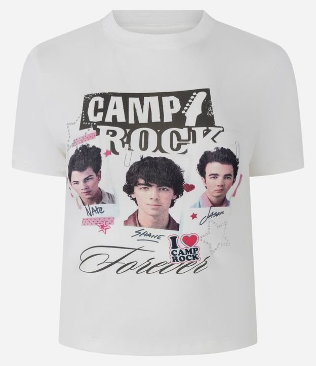 Remera New T-shirt en Algodón con Estampado Camp Rock 5