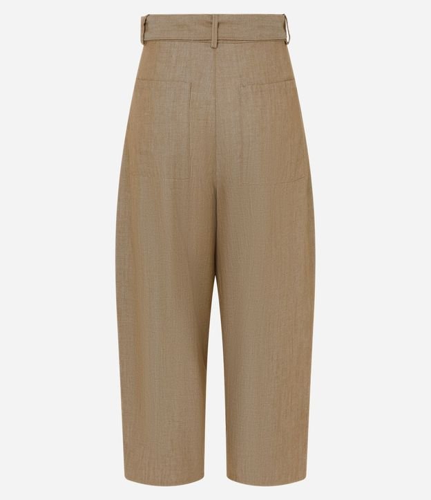 Pantalón Carrot Jeans con Aro Metálica y Cintura Alta 8