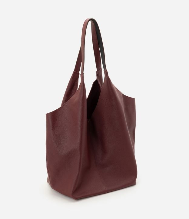 Cartera Hobo Grande en Cuero con Cierre por Mosquetón