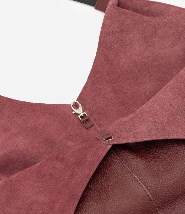 Cartera Hobo Grande en Cuero con Cierre por Mosquetón 4