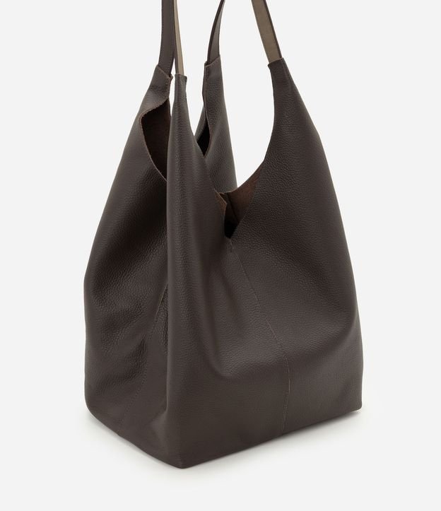 Cartera Hobo Grande en Cuero con Cierre por Mosquetón 5