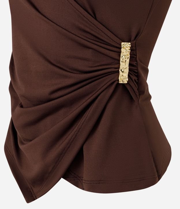 Blusa Traspasada con Adorno Metalizado 2