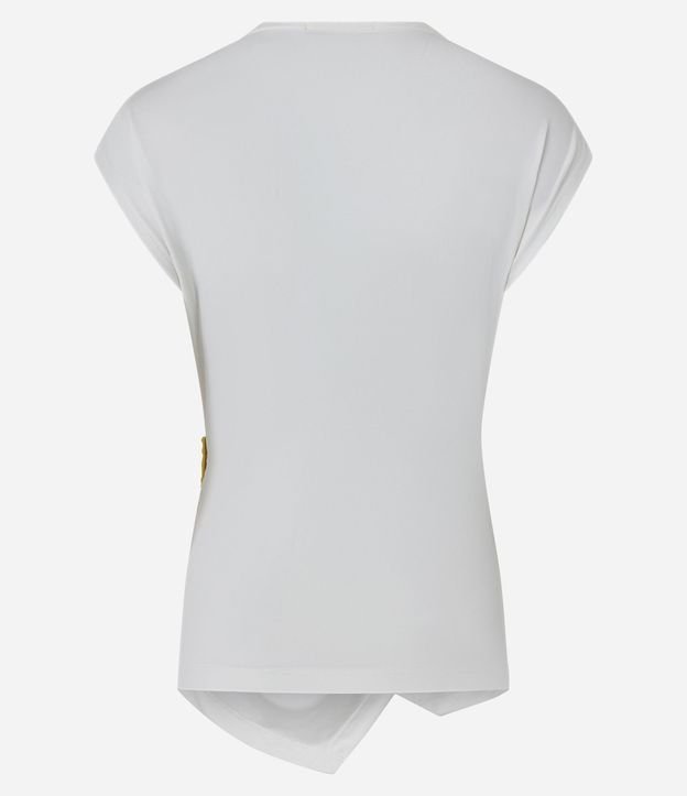 Blusa Traspasada con Adorno Metalizado 3