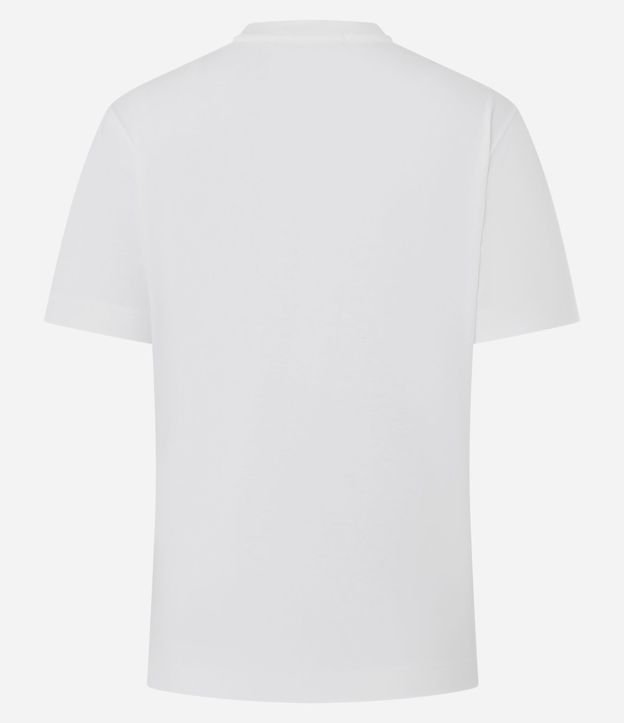 Remera en Algodón con Bordado Floral en los Hombros 7