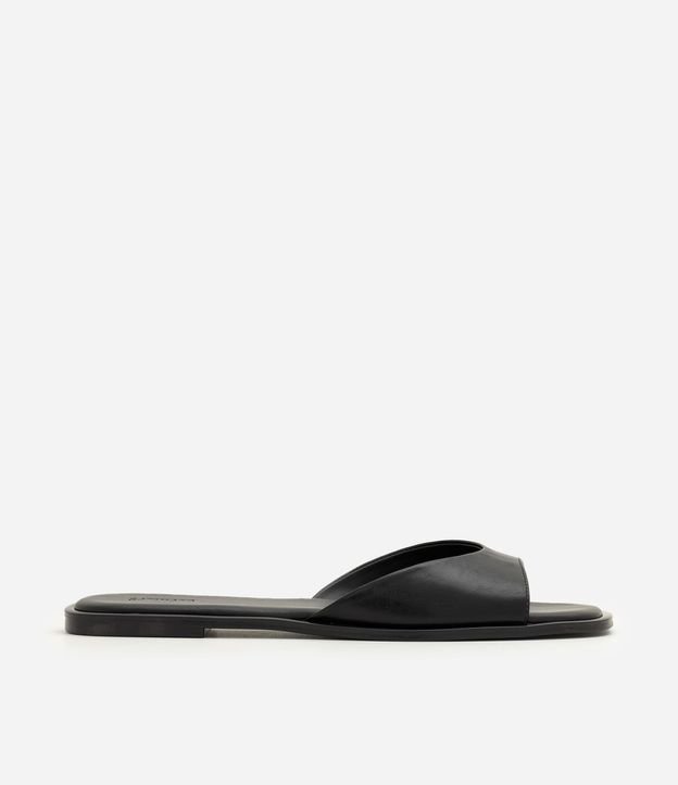 Sandalia Mule en Cuero con Punta Cuadrada 3