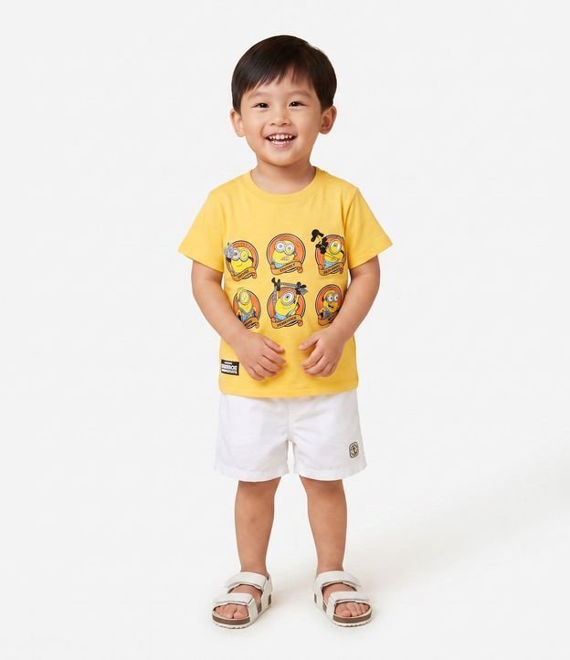 Remera en Algodón dos Minions Infantil - Talle 2 a 6 años 1
