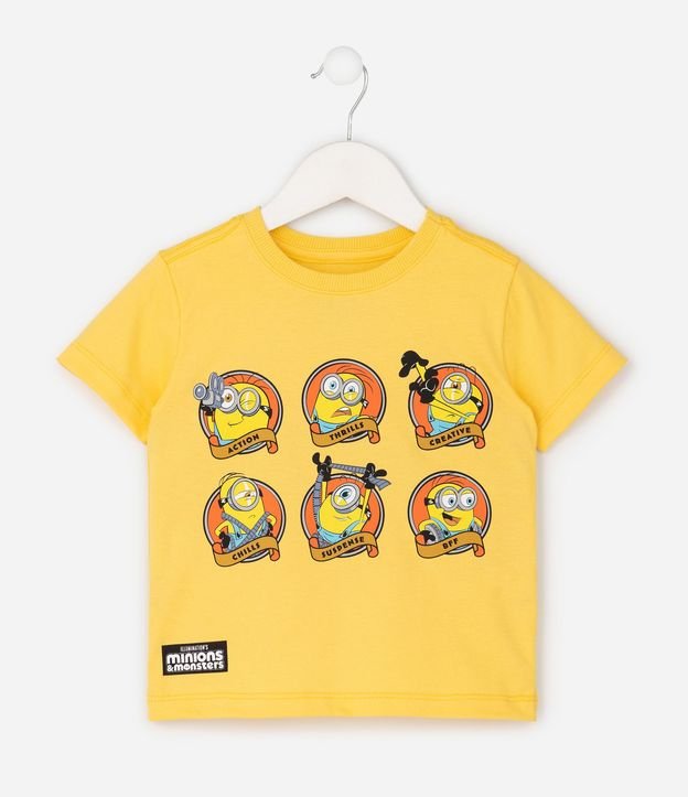 Remera en Algodón dos Minions Infantil - Talle 2 a 6 años 2