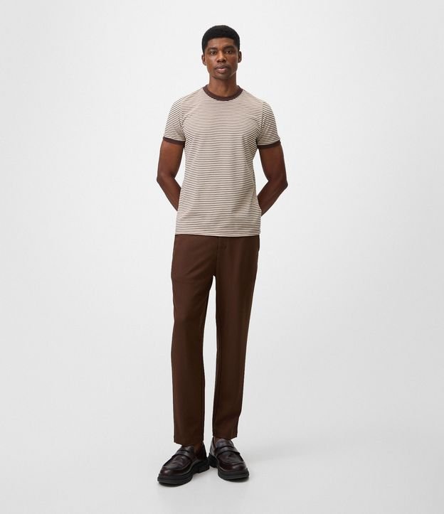 Remera Slim Rayada Bicolor 2
