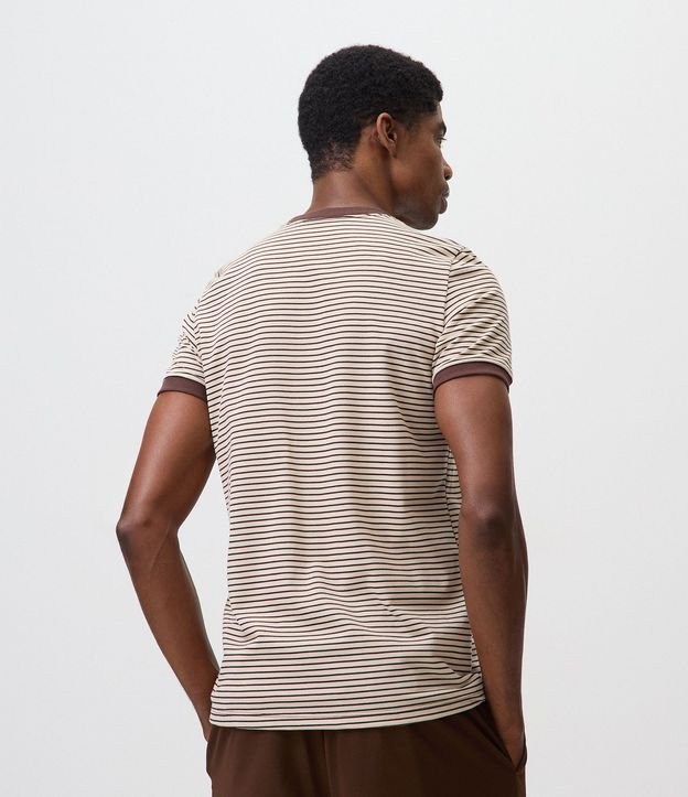 Remera Slim Rayada Bicolor 3
