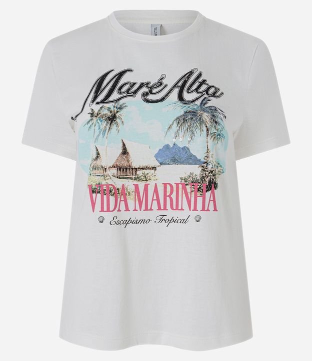 Remera con Estampa Mare Alta y Aplicación de Lentejuelas en el Lettering 5