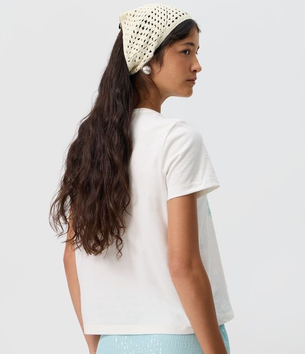 Remera con Estampa Mare Alta y Aplicación de Lentejuelas en el Lettering 4