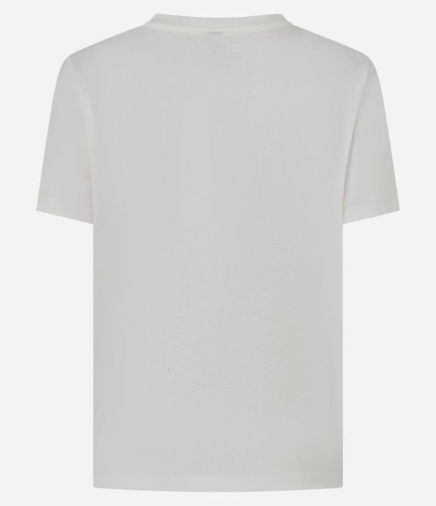 Remera New T-shirt en Algodón con Estampa Tropical Flocada 7