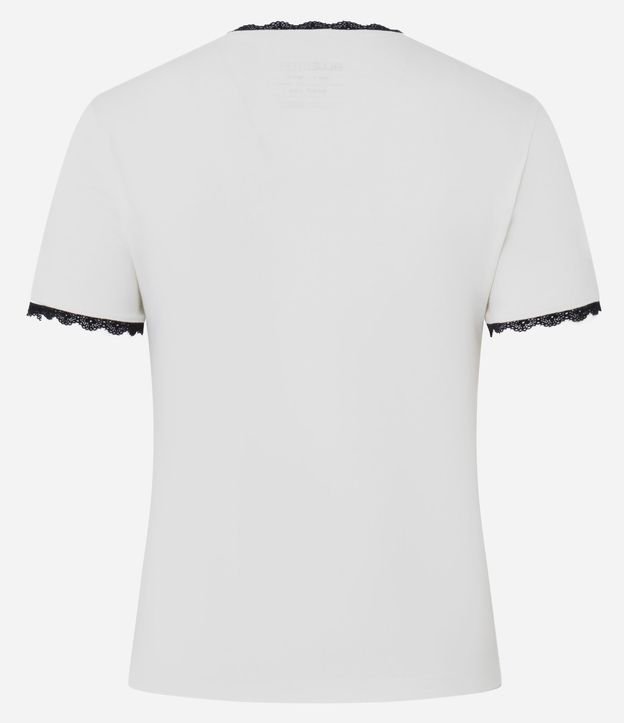 Blusa New T-Shirt en Algodón con Estampa de Angelitos en Punto Cruz 7