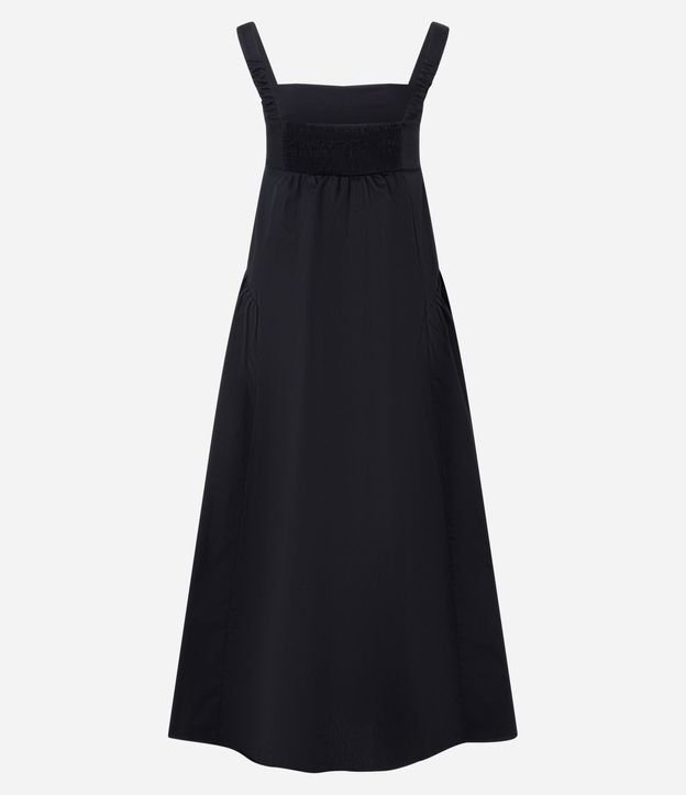 Vestido Midi en Tricolina con Escote Cuadrado 6