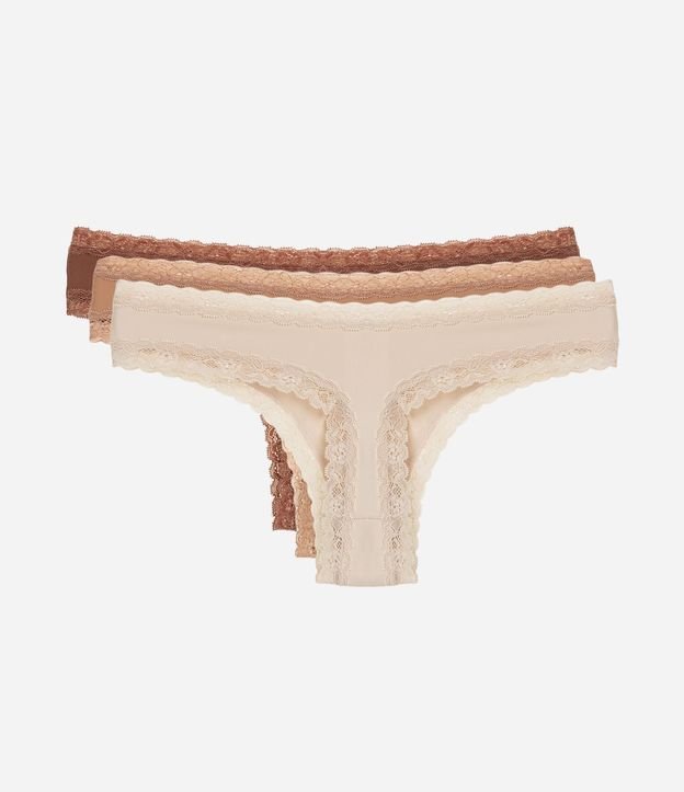 Kit 03 Bombachas Bikini Hilo en Microfibra 2