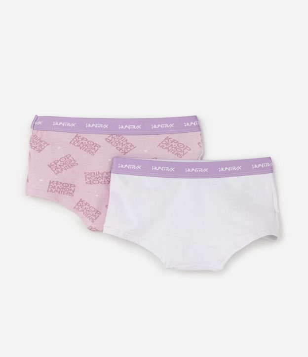Kit 2 Prendas de Bombacha Boxer en Algodón de las Guerreras de K-pop - Talle 5 a 14 años 2
