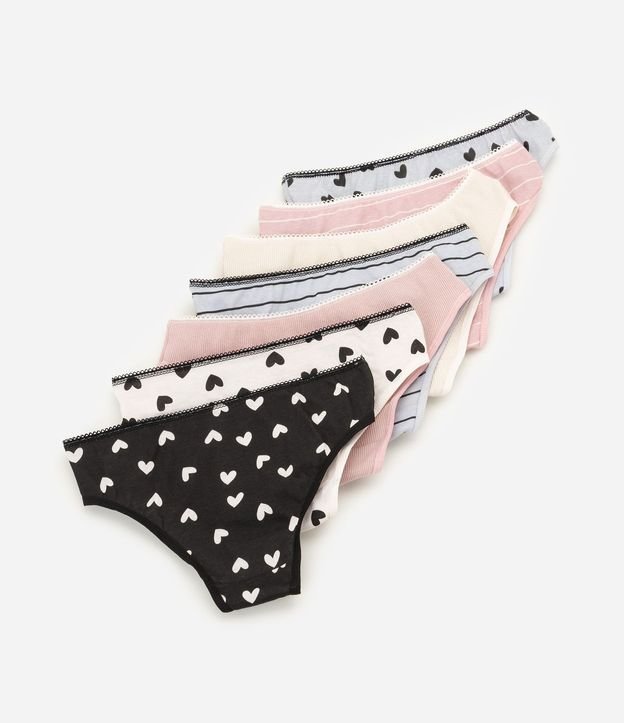 Kit con 7 Bombachas Infantiles Accesorios en Algodón Talle 2 a 14 años 2