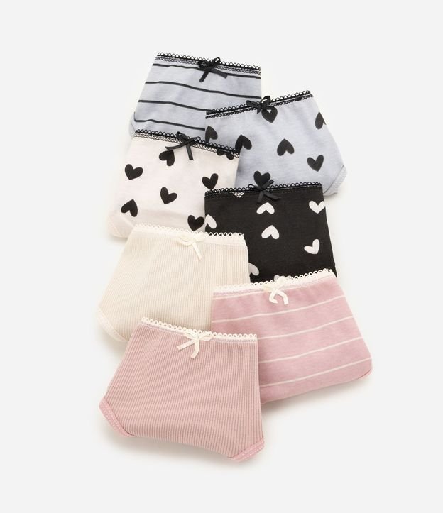 Kit con 7 Bombachas Infantiles Accesorios en Algodón Talle 2 a 14 años 3