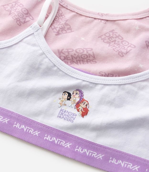 Kit 2 Soutien Infantil en Algodón Sin Copa Guerreras de K-Pop - Talle 9 a 14 años 4