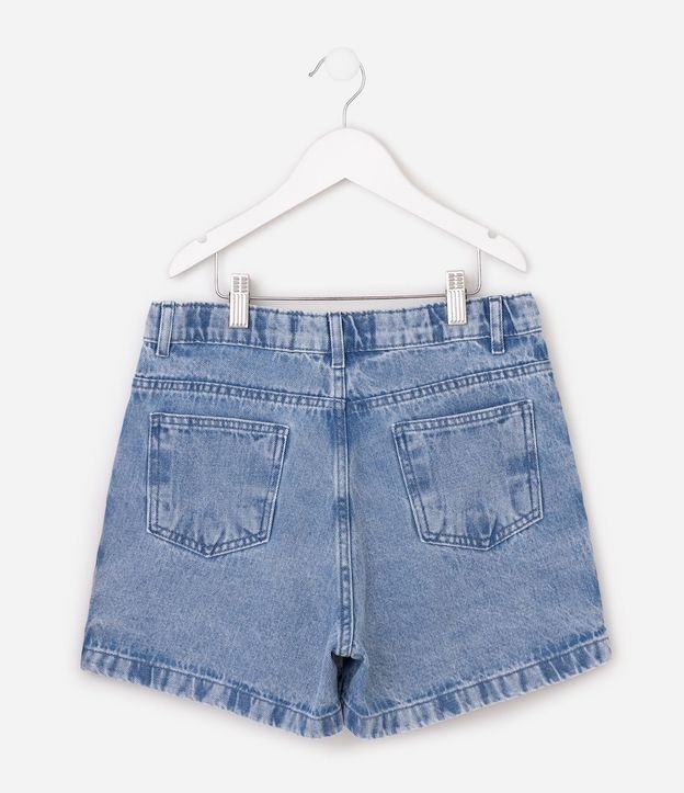 Pollera Jeans Infantil en Algodón - Talle 5 a 16 años 2