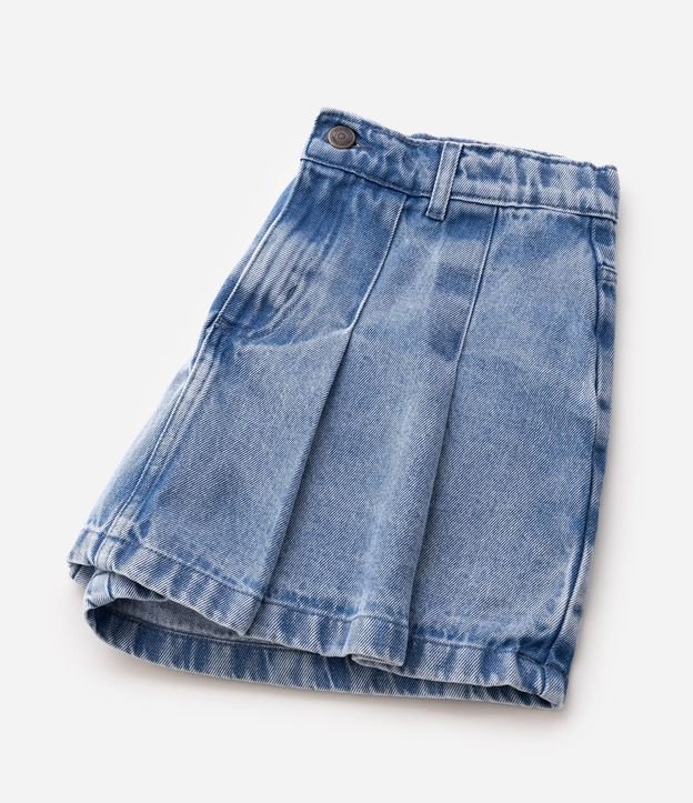 Pollera Jeans Infantil en Algodón - Talle 5 a 16 años 3