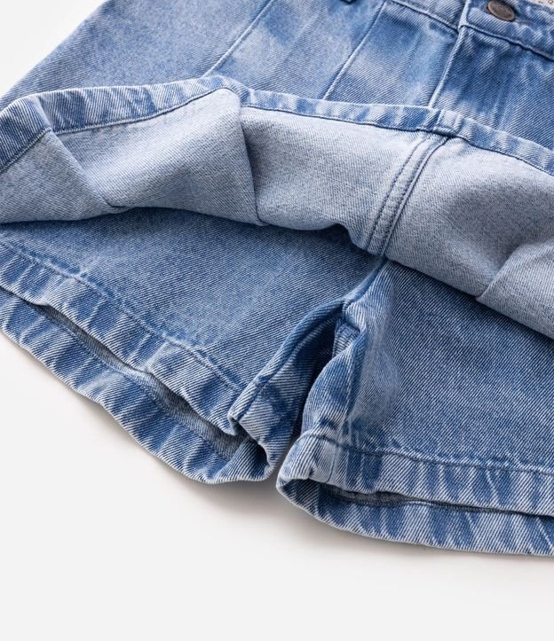 Pollera Jeans Infantil en Algodón - Talle 5 a 16 años 4