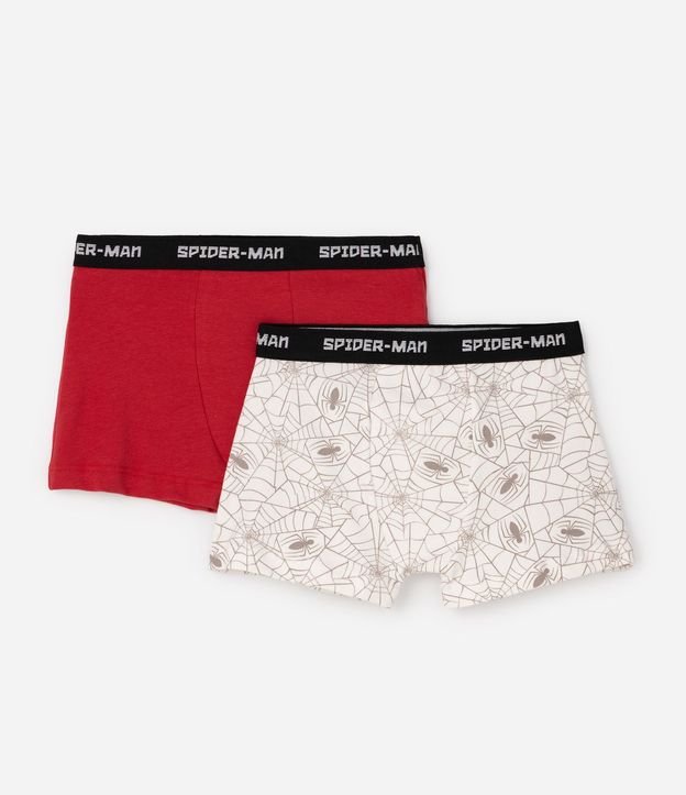 Kit 2 Calzoncillos Boxer Infantil en Algodón Spider - Tam  4 a 10 años