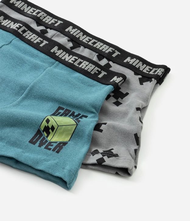 Kit 2 calzoncillos Boxer Infantil en Algodón Minecraft  - Talle 4 a 14 años 3