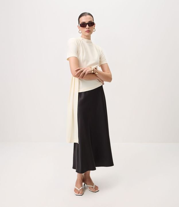 Pollera Midi Slip Satinada