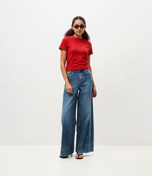 Blusa Básica en Algodón Peruano con Mangas Cortas 6