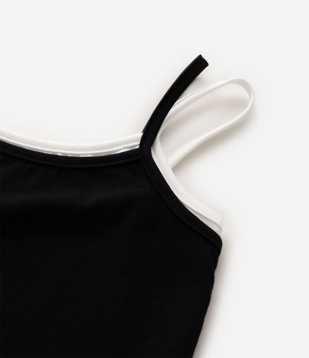 Blusa Slim Infantil en Algodón Sobrepuesta con Asa Doble - Talle 5 a 16 años 5