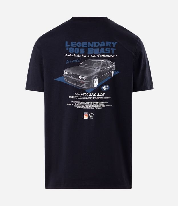 Remera Comfort en Algodón con Estampado de Carro 7