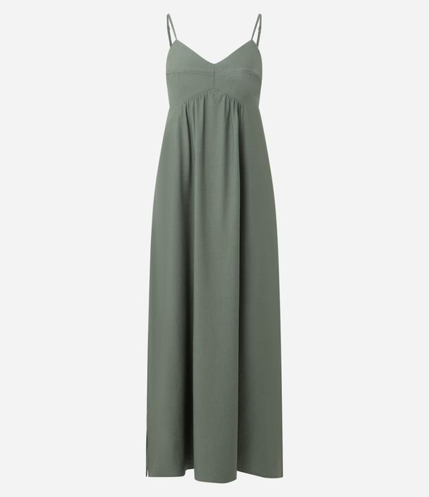 Vestido Midi Evasê en Viscosa con Escote Corazón 5